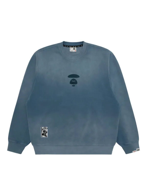 AAPE BY *A BATHING APE® ロゴ スウェットシャツ | ブルー | FARFETCH JP