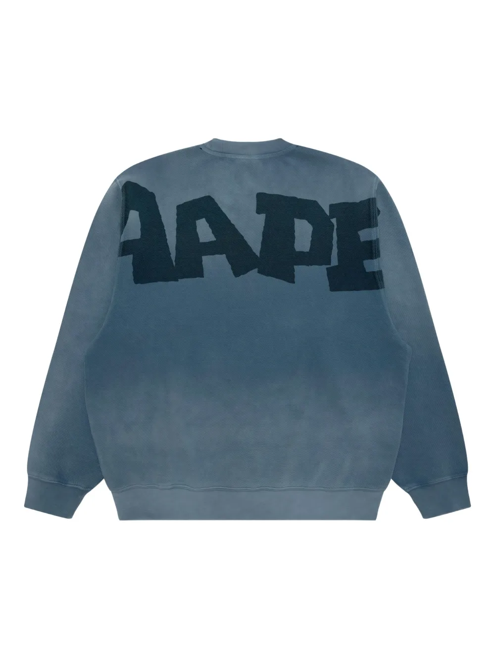 AAPE BY *A BATHING APE Sweater met logoprint - Blauw
