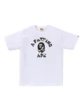 A BATHING APE® camo-print ape-head T-shirt - White