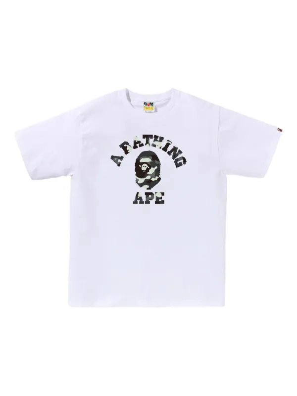 A BATHING APE® カモフラージュ Tシャツ | ホワイト | FARFETCH JP