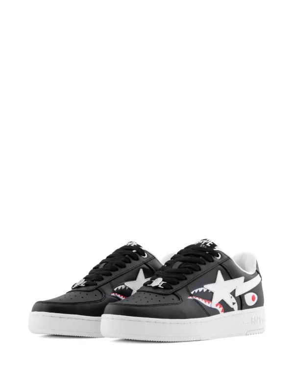 A BATHING APE® Bape Sta Shark Sneakers | Black | FARFETCH display picture 1