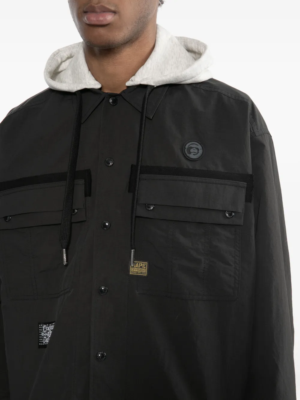 AAPE BY *A BATHING APE Jack met logopatch Zwart