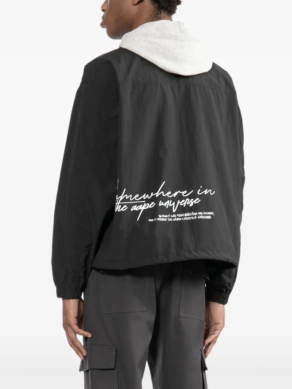 AAPE BY *A BATHING APE Jack met logopatch Zwart