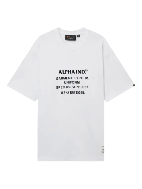 Alpha Industries logo-print T-shirt