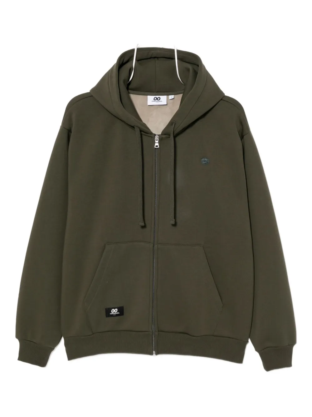 Chocoolate Logo-embroidered Hoodie In Gray
