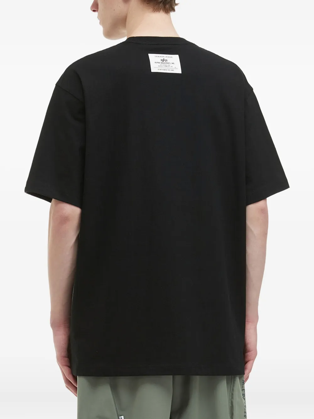 Alpha Industries Air Force-patch T-shirt In Black