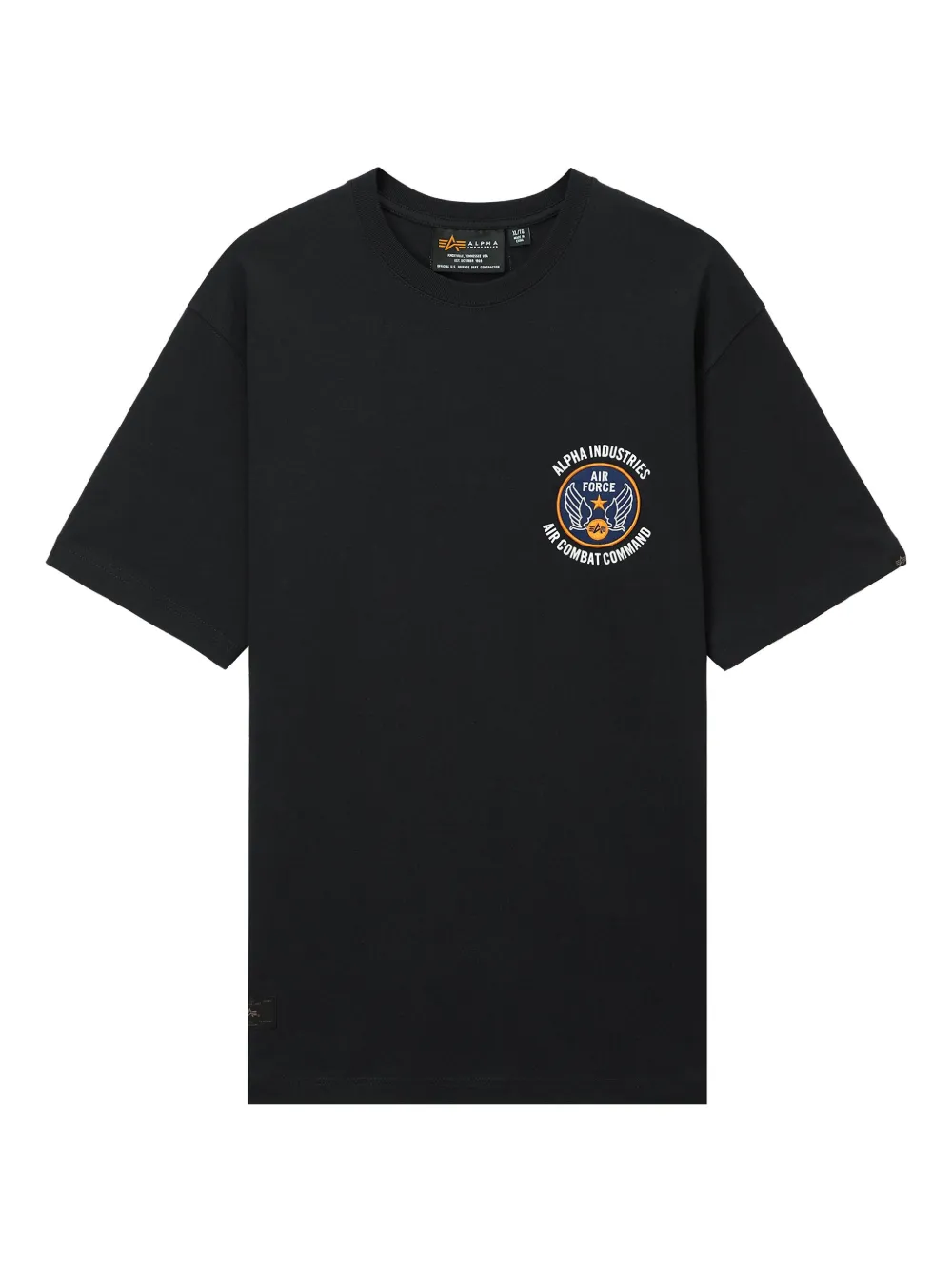 Alpha Industries Air Force-patch T-shirt In Black