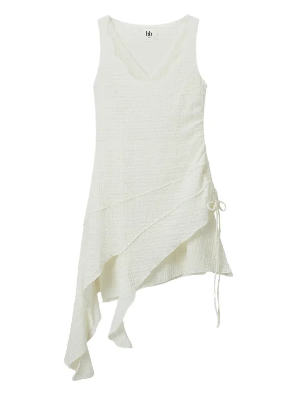 knee length dresses for ladies Asymmetric Ruffle Hem Mini Dress main image 0