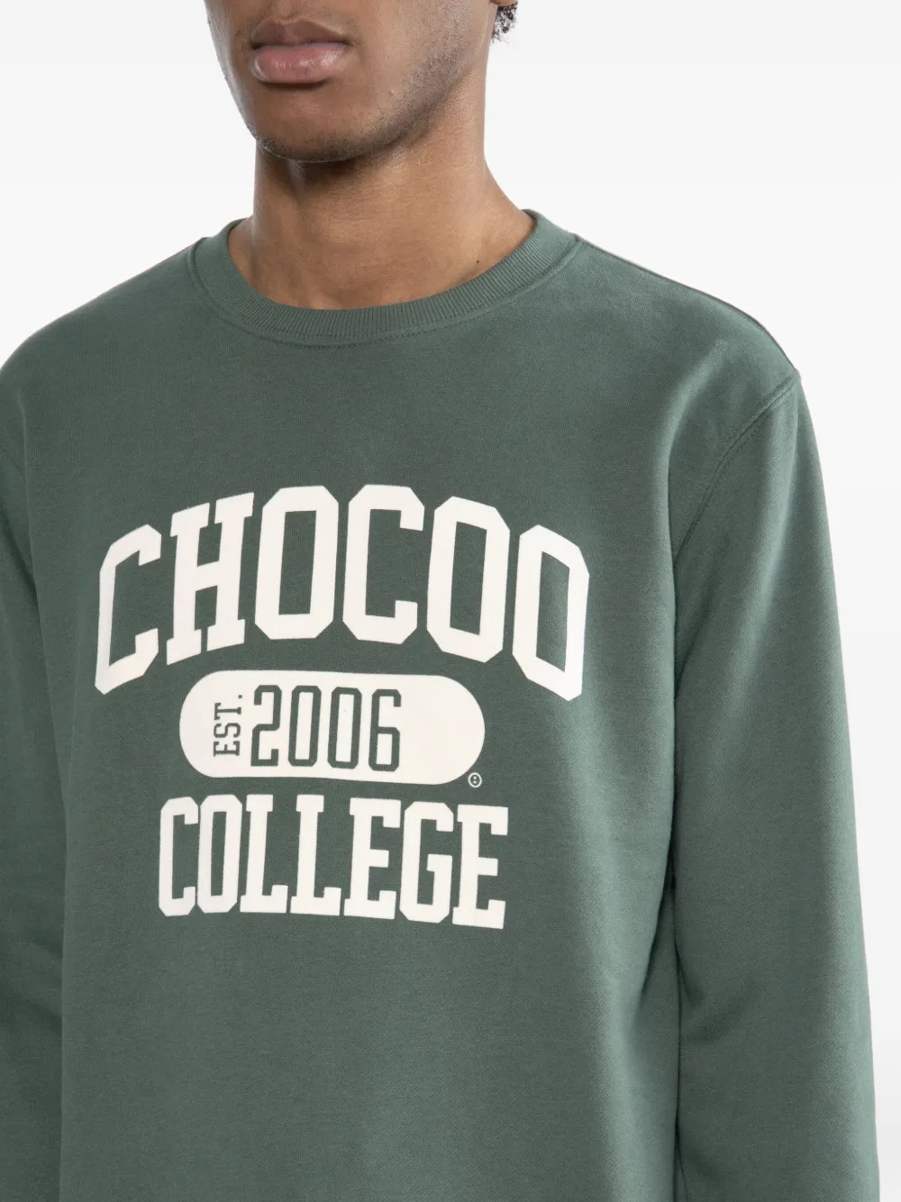 CHOCOOLATE Sweater met logo Groen