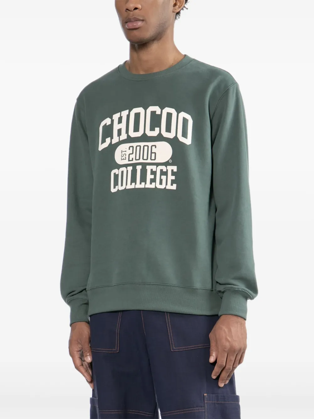 CHOCOOLATE Sweater met logo Groen