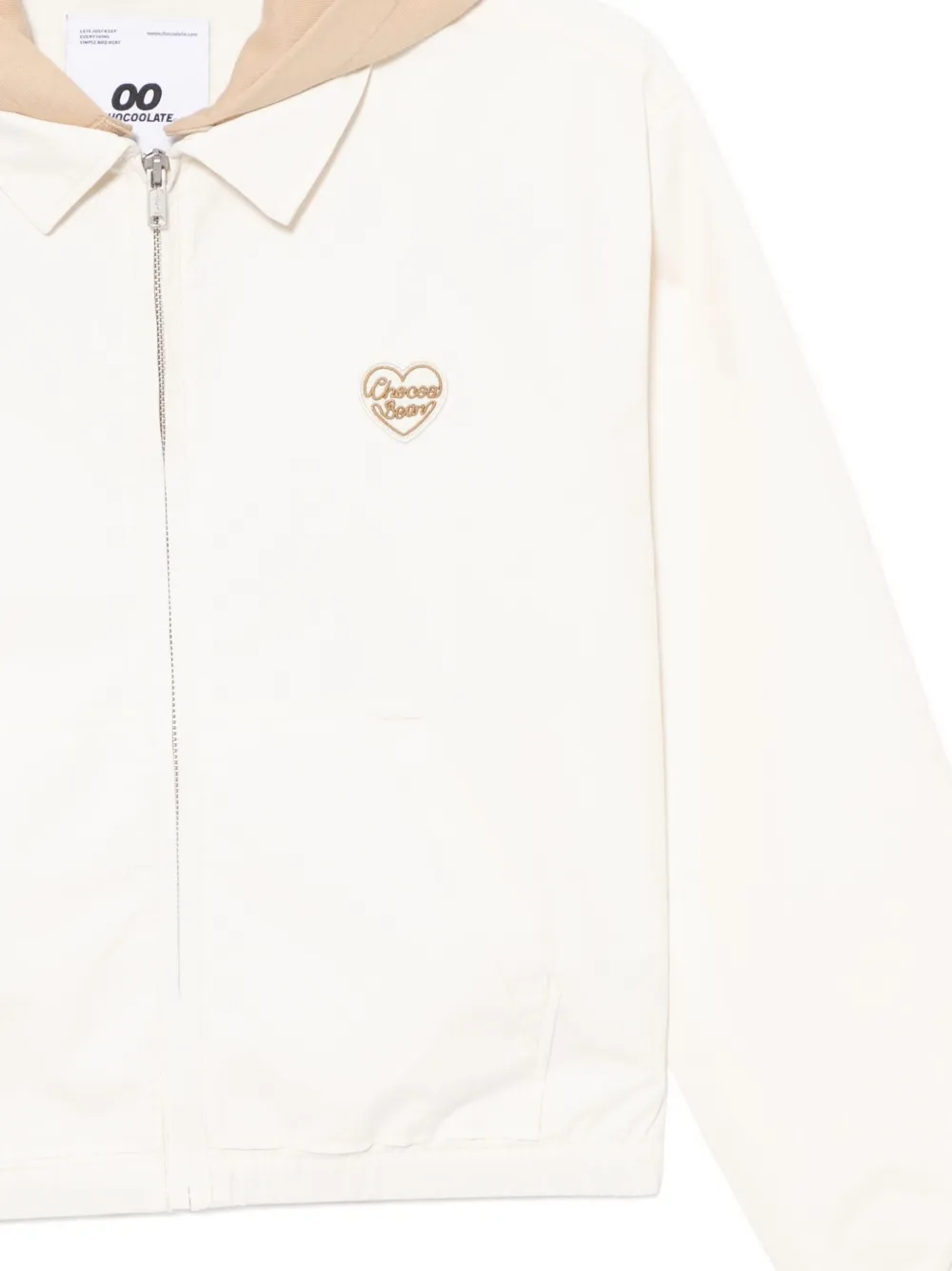 Chocoolate Logo-embroidered Jacket In White