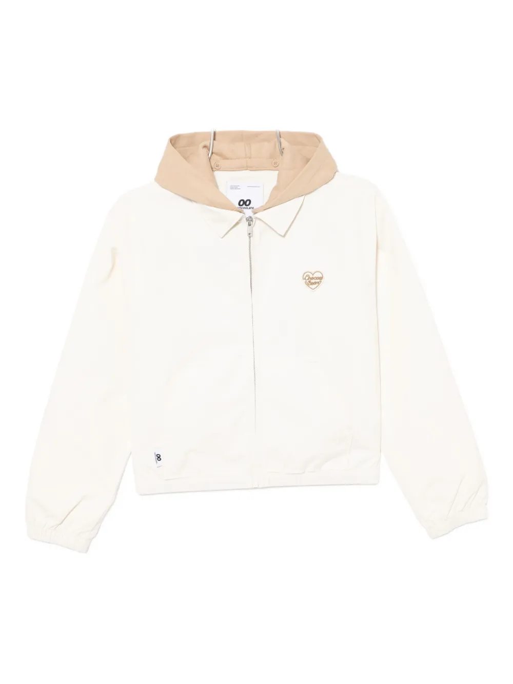 Chocoolate Logo-embroidered Jacket In White