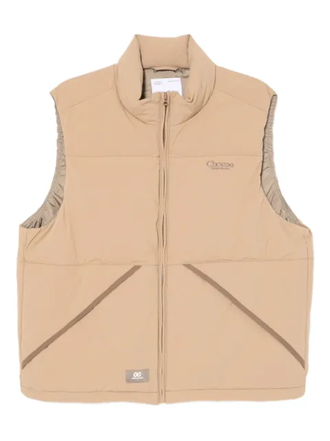 CHOCOOLATE logo-embroidered gilet