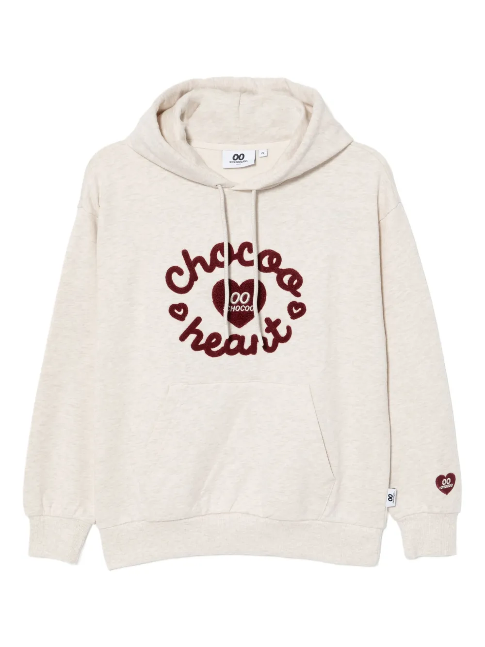 CHOCOOLATE logo-embroidered hoodie | Neutrals | Image 1