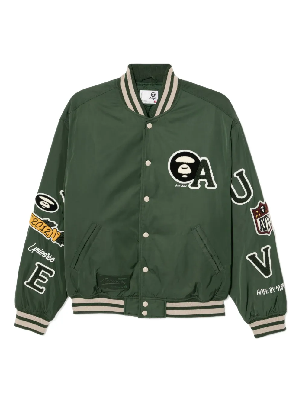 Aape By A Bathing Ape Logo-embroidered Jacket In Multi