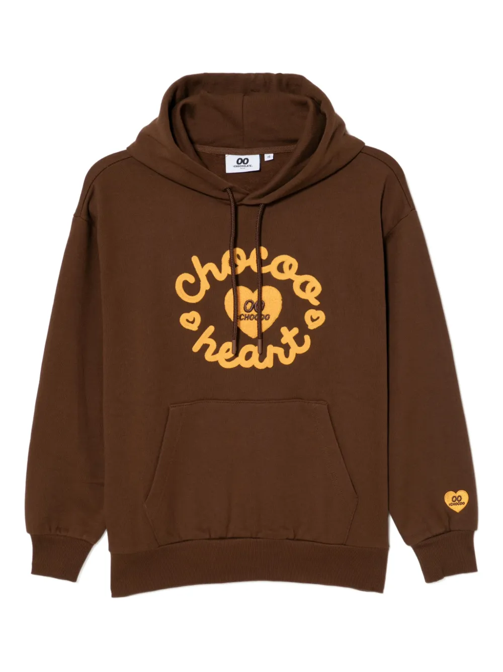 CHOCOOLATE logo-embroidered hoodie | Brown | Image 1