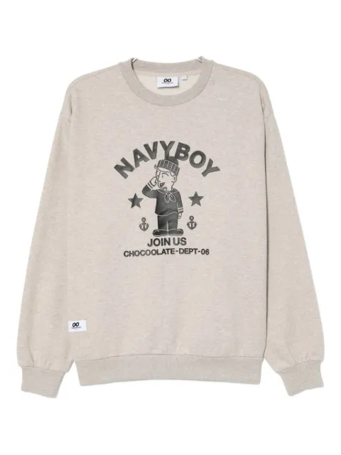 CHOCOOLATE Sweatshirt mit grafischem Print