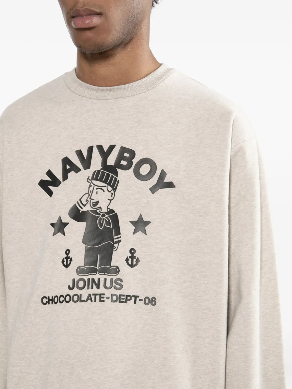 Chocoolate Graphic-print Sweatshirt In White
