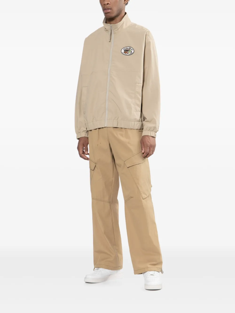 Fingercroxx Logo-patched Jacket In Neutral