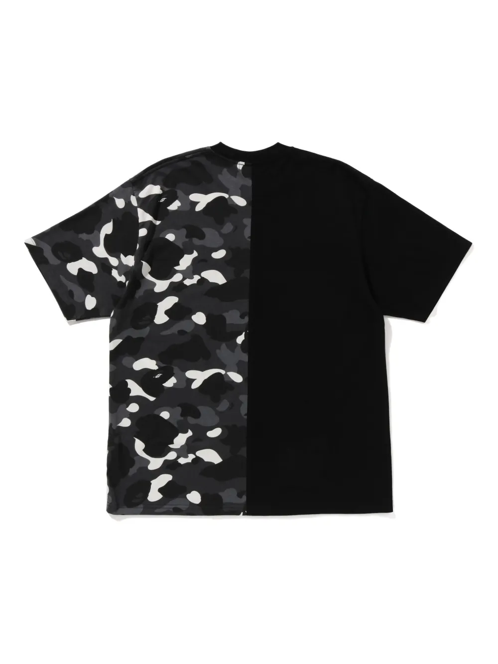 A BATHING APE Tiger Shark T-shirt met camouflageprint - Zwart