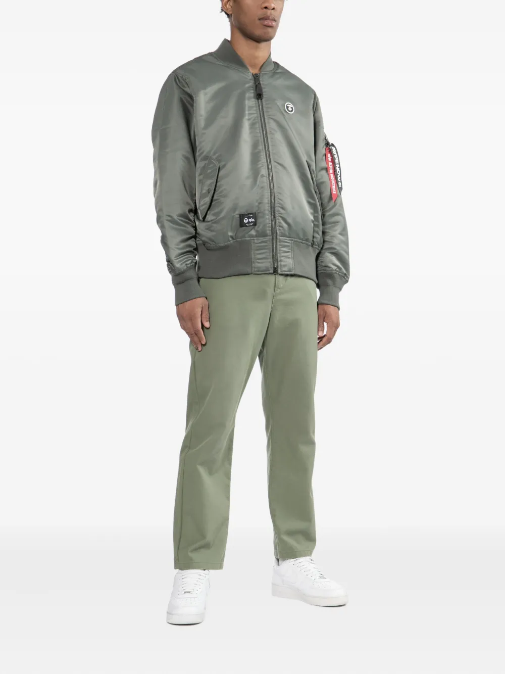 AAPE BY *A BATHING APE® chamarra bomber con parche del logo | Chamarras bomber | Image 2