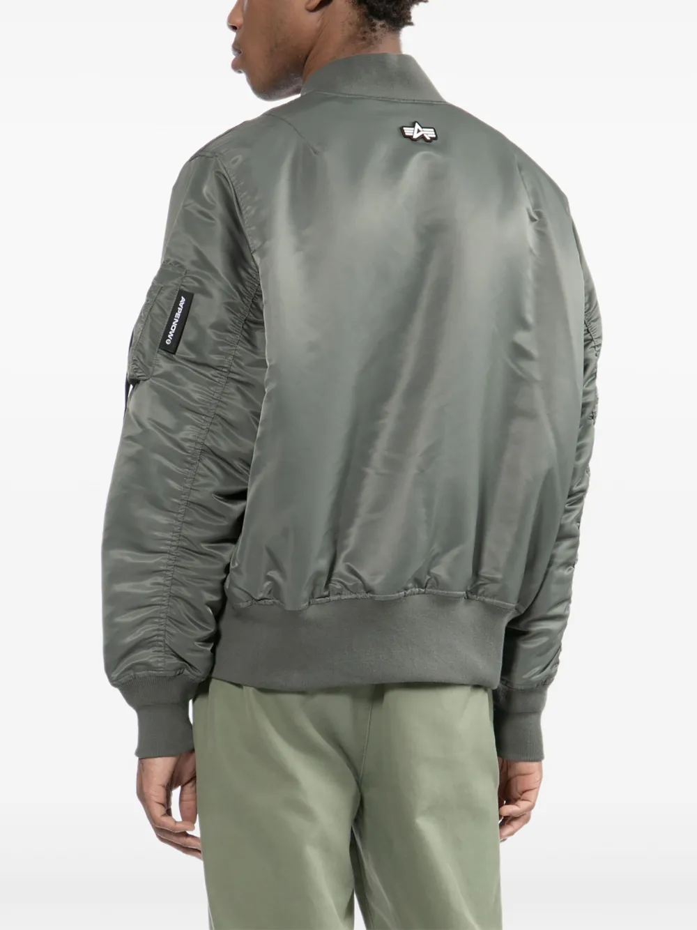 Aape By A Bathing Ape Logo-patched Bomber Jacket In Green