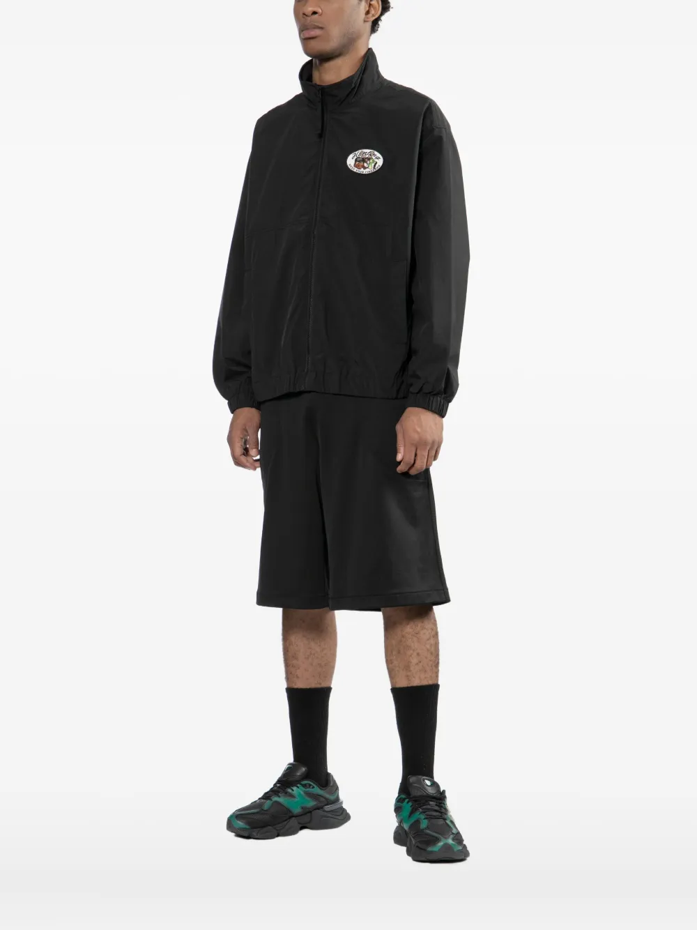 Fingercroxx Jacke Mit Logo-stickerei In Black