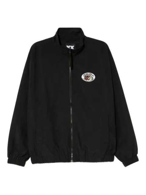 FINGERCROXX logo-embroidered jacket