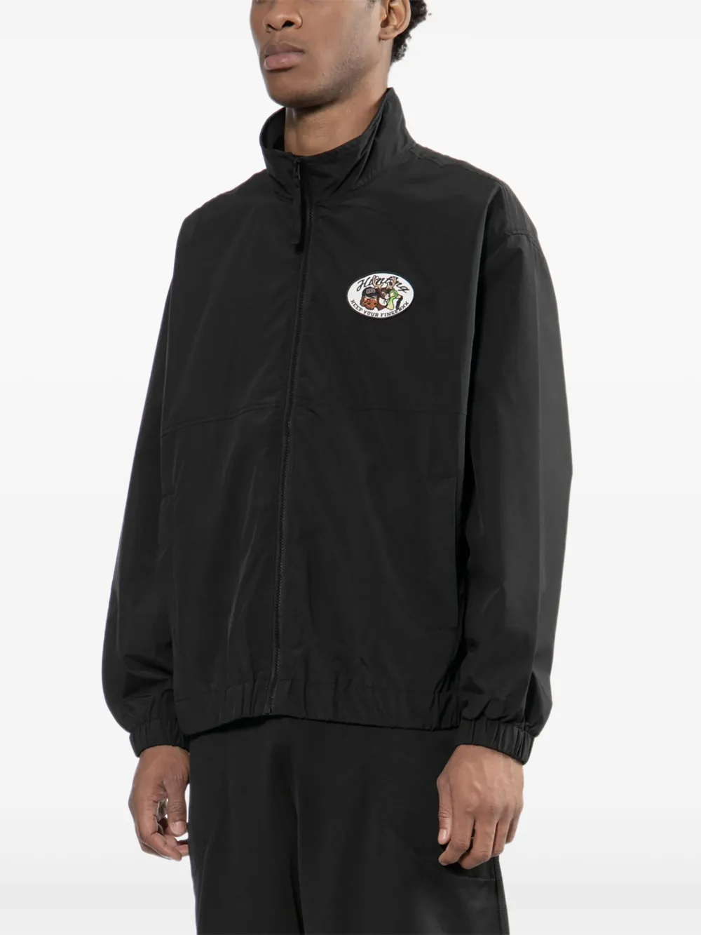 FINGERCROXX Jack met geborduurd logo Zwart