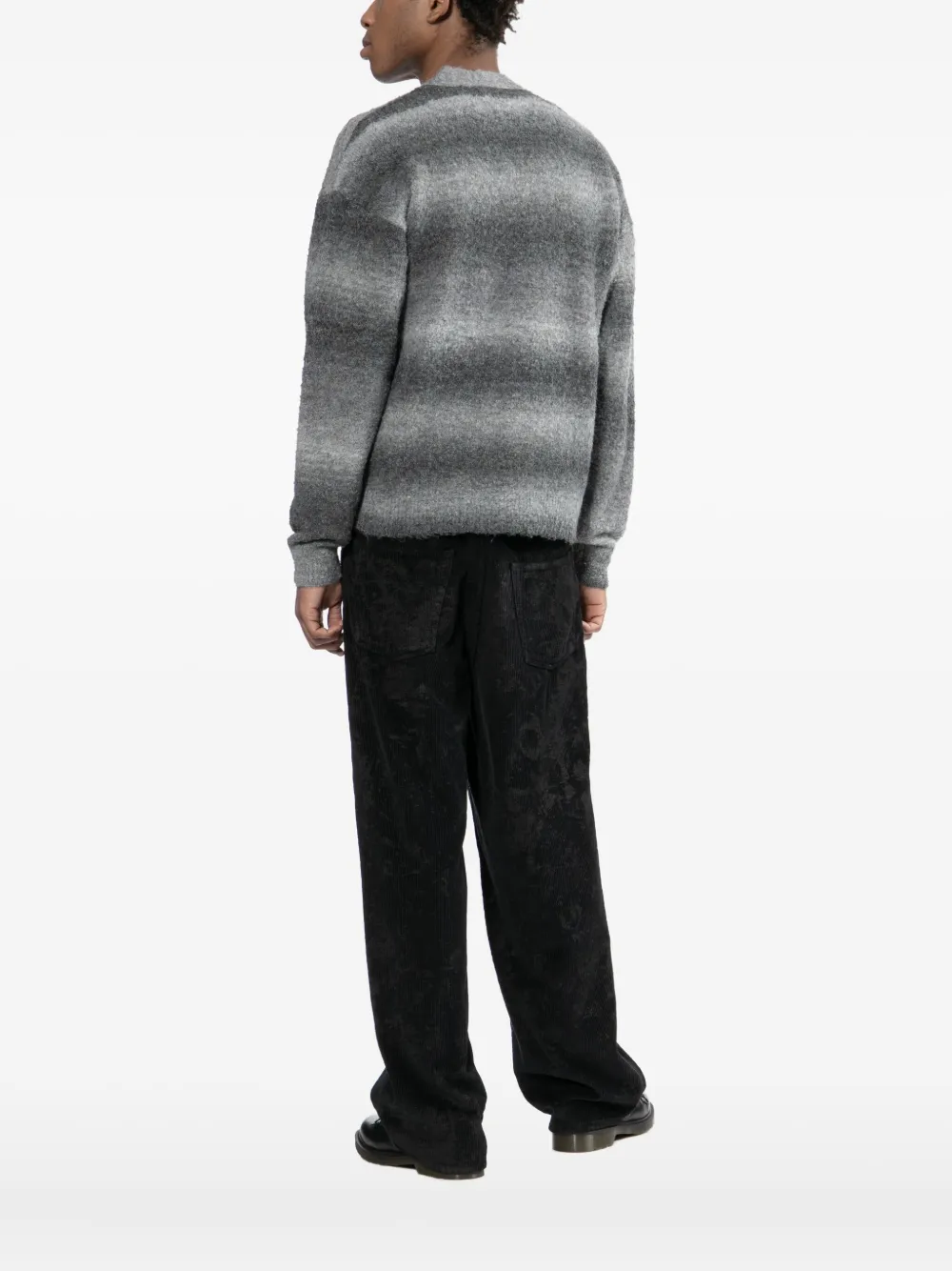 Aape By A Bathing Ape Logo-embroidered Cardigan In Gray