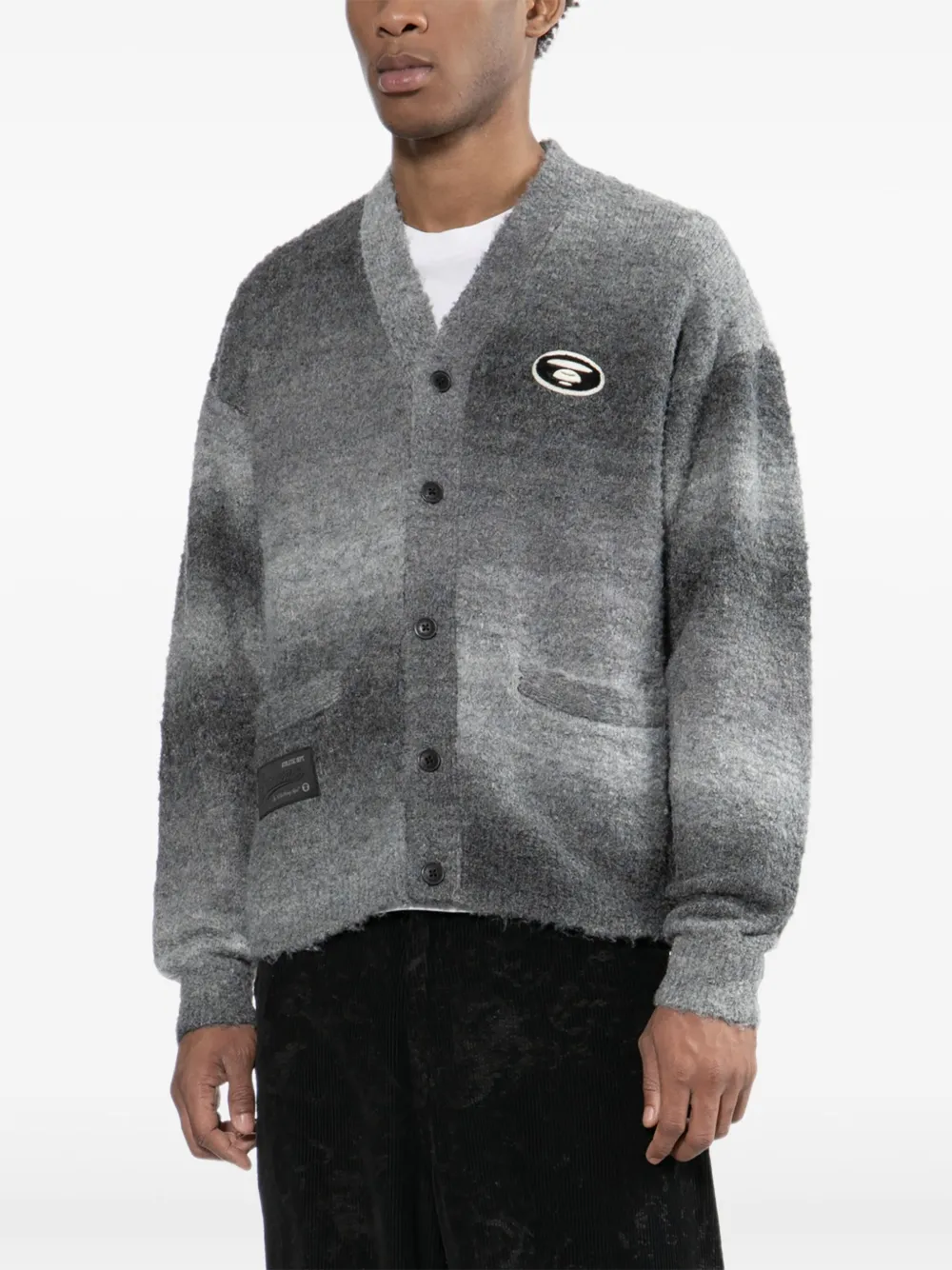 AAPE BY *A BATHING APE Vest met geborduurd logo Grijs