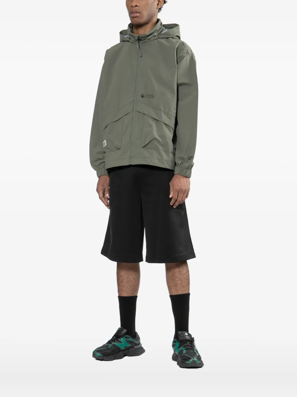 Fingercroxx Logo-printed Jacket In Green