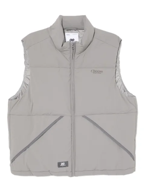 CHOCOOLATE logo-embroidered gilet