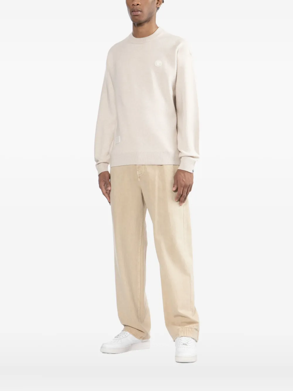 Aape By A Bathing Ape Logo-patched Sweatshirt In Neutral