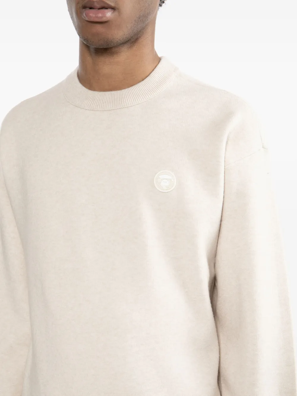 Aape By A Bathing Ape Logo-patched Sweatshirt In Neutral
