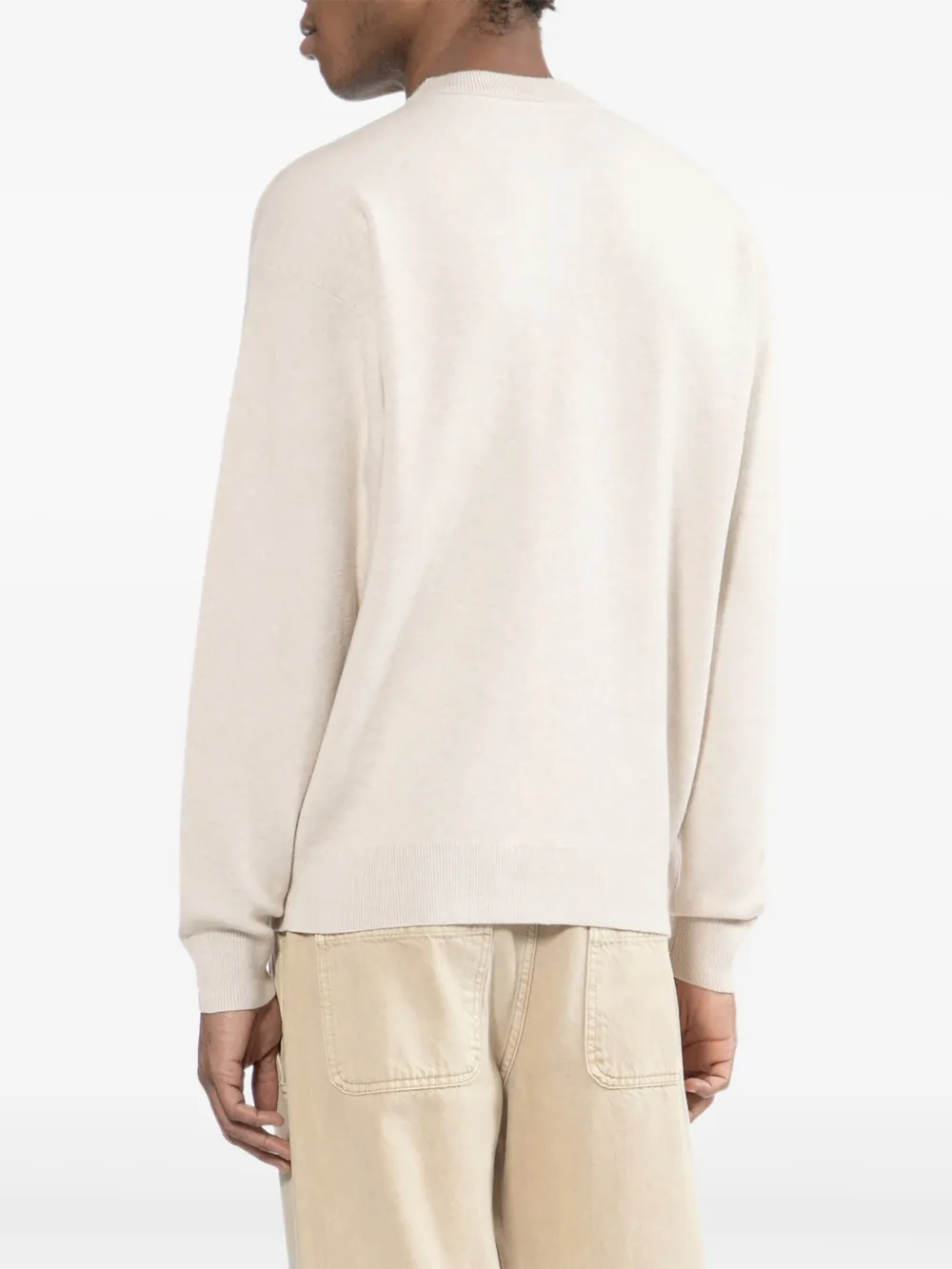 AAPE BY *A BATHING APE Sweater met logopatch Beige