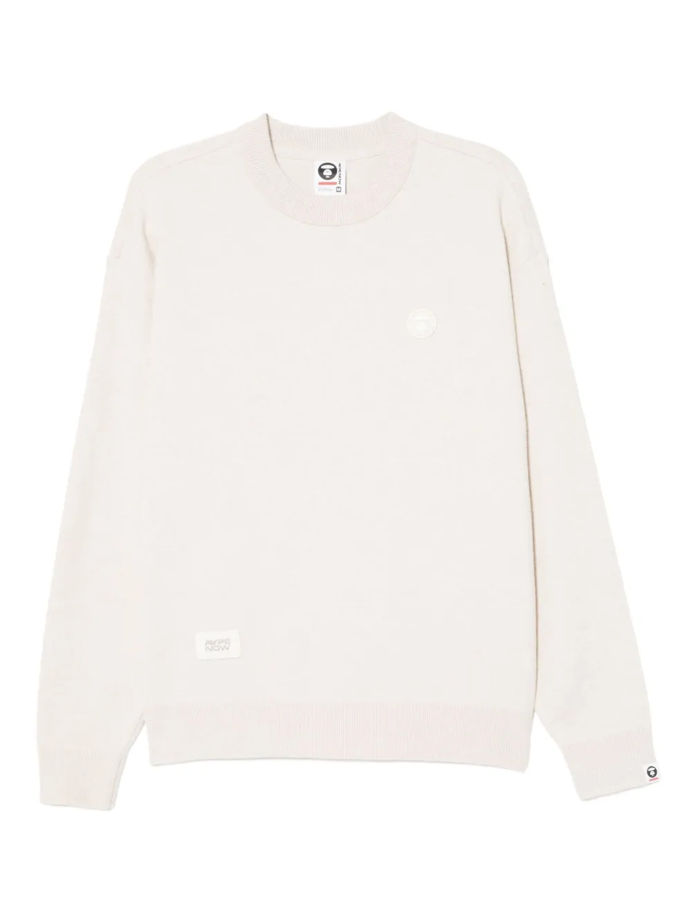 AAPE BY *A BATHING APE® logo-patched sweatshirt | Neutrals | Image 1