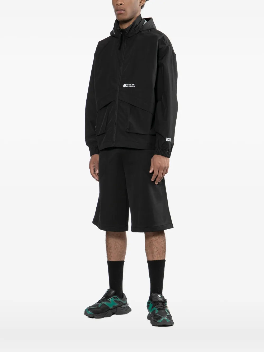 Fingercroxx Logo-printed Jacket In Black