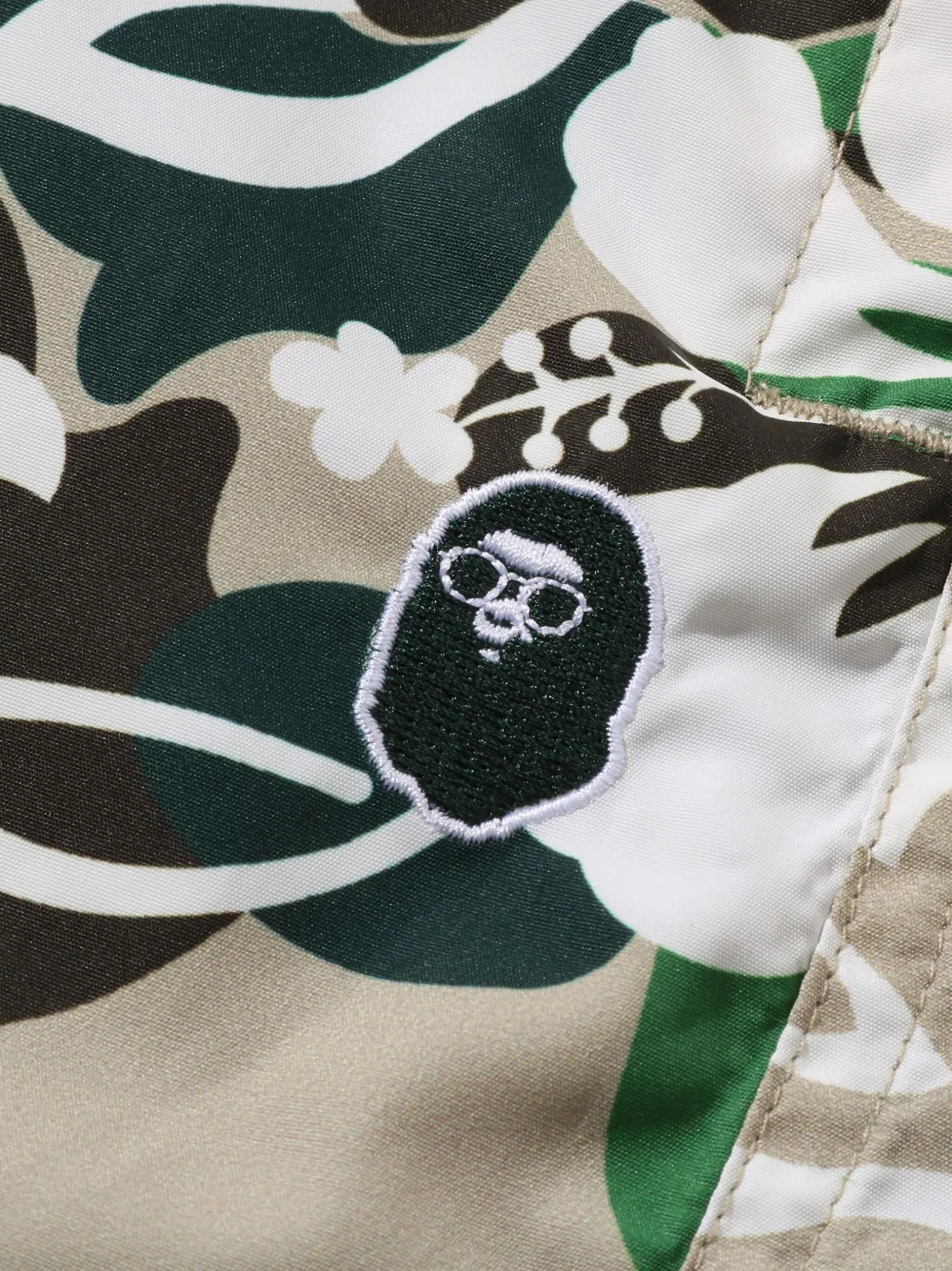 A Bathing Ape Floral-print Swim Trunks In Multi