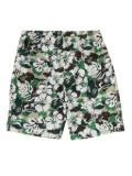 A BATHING APE® floral-print swim trunks - Black