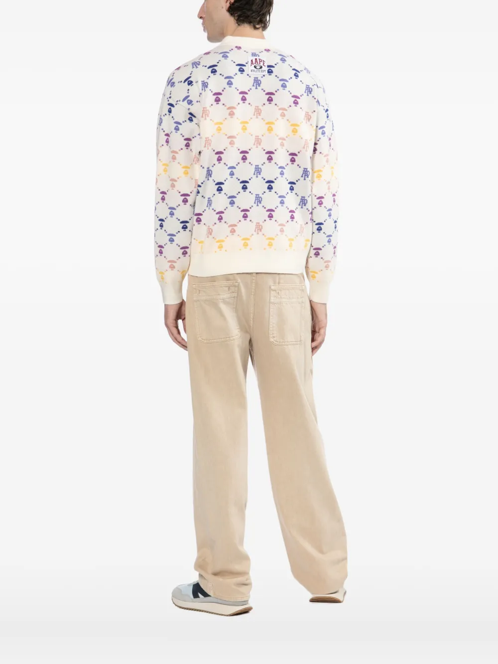 Aape By A Bathing Ape Cardigan Mit Logo-print In Brown
