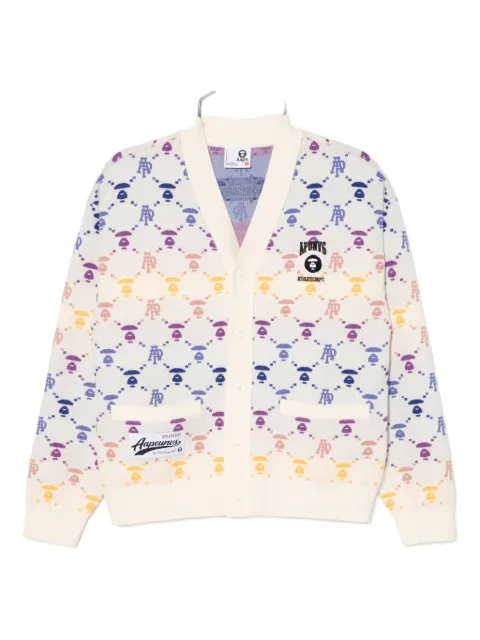 AAPE BY *A BATHING APE® logo-print cardigan