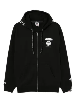 AAPE BY *A BATHING APE® zip-up Hoodie | Black | FARFETCH