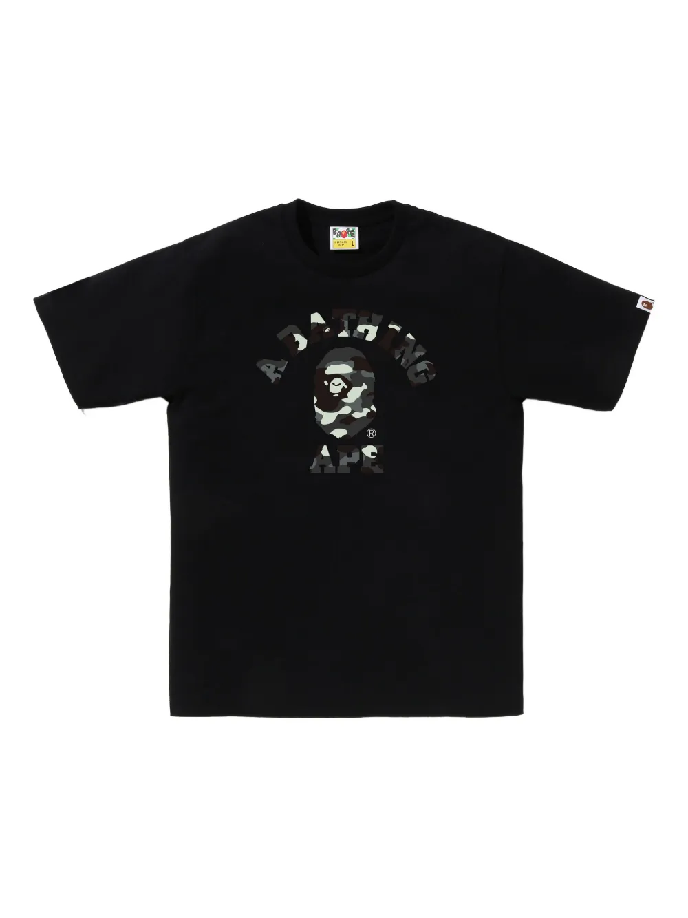 A Bathing Ape Camo-logo T-shirt In Multi