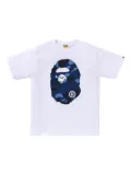 A BATHING APE® camo-print ape-head T-shirt - White