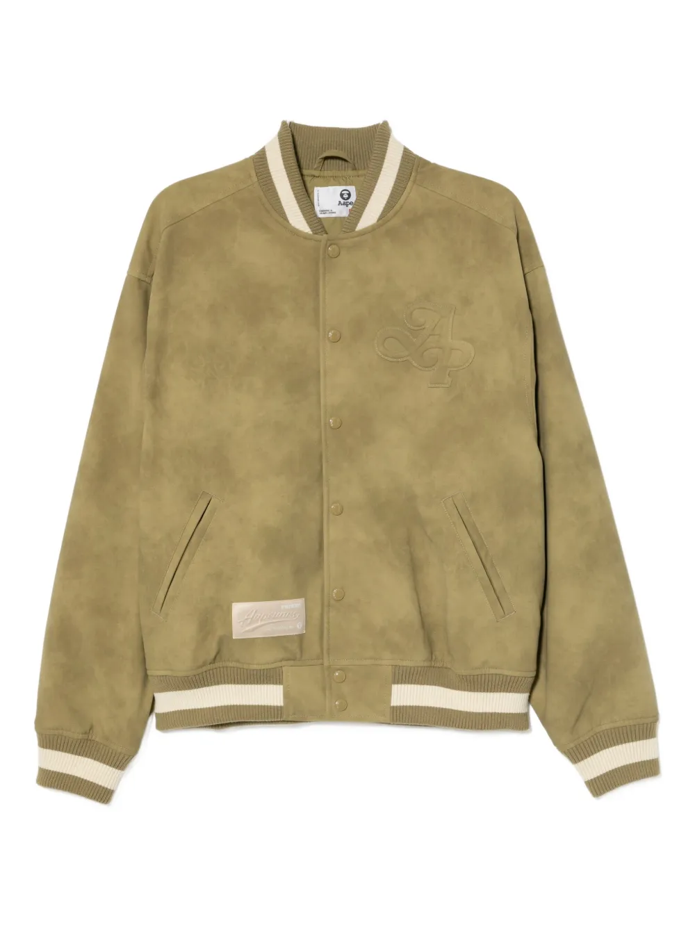 AAPE BY *A BATHING APE® logo-embroidered bomber jacket | Green | Image 1