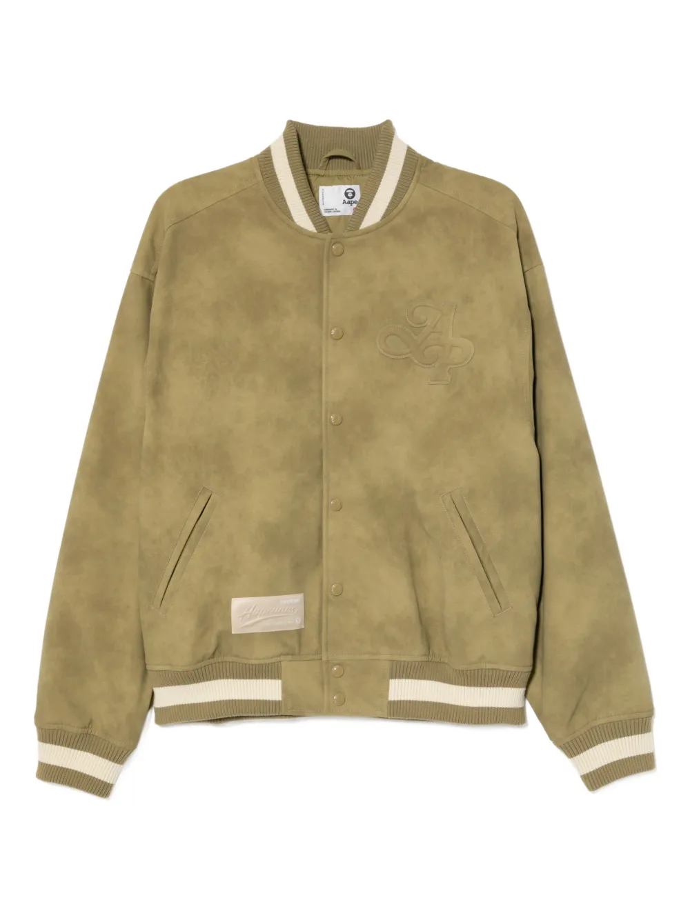 AAPE BY *A BATHING APE® chamarra bomber con logo bordado | verde | Image 1
