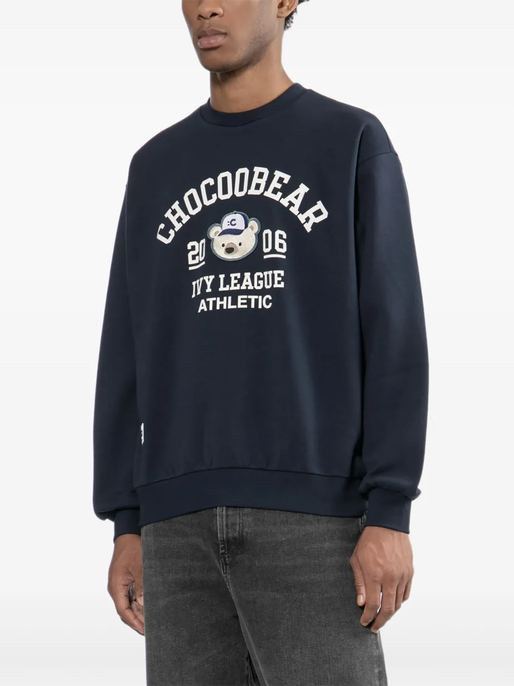 CHOCOOLATE Sweater met logoprint Blauw