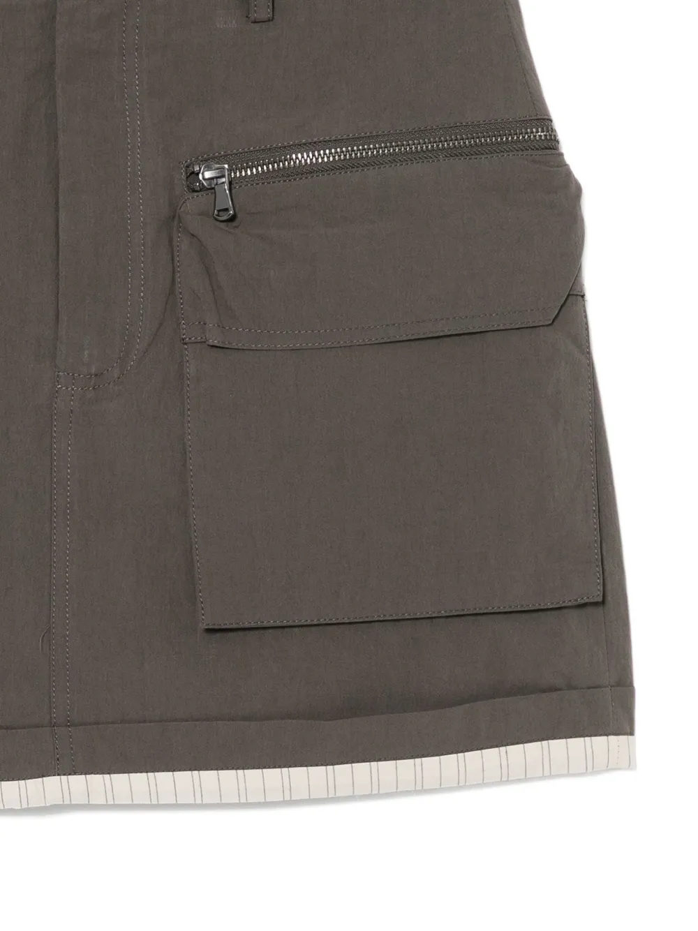 B+ab Cargo Mini Skirt In Gray