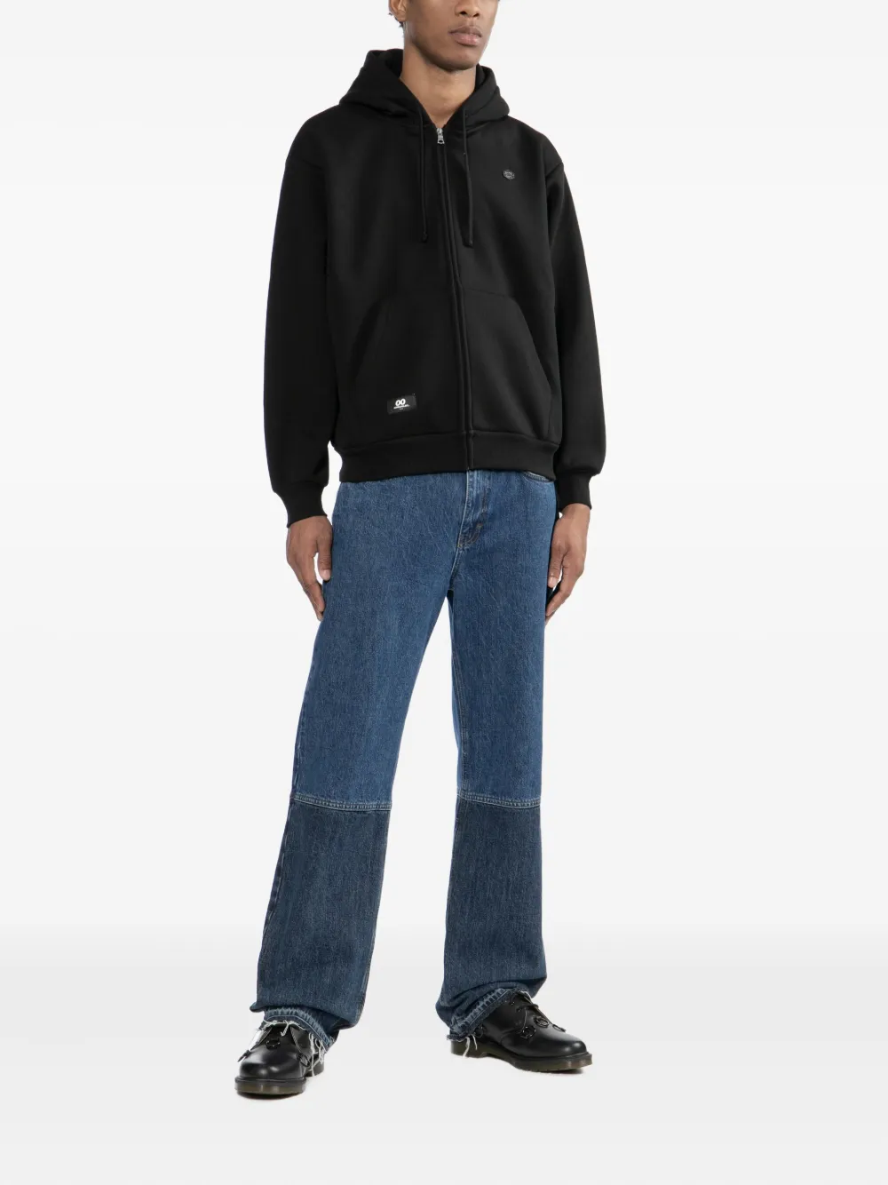Chocoolate Logo Patched Hoodie In Black